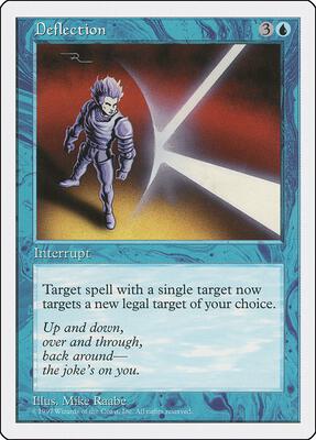 Deflection card from Fifth Edition