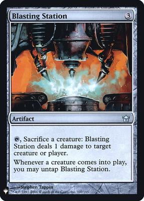 Blasting Station card from The List Reprints