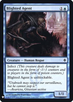 Blighted Agent card from The List Reprints