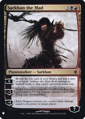 Sarkhan the Mad card from The List Reprints