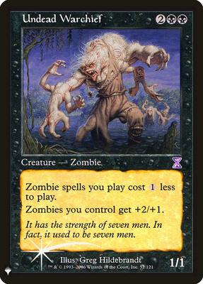 Undead Warchief card from The List Reprints