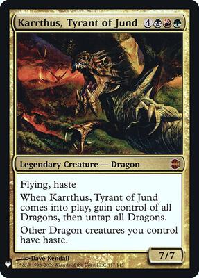 Karrthus, Tyrant of Jund card from The List Reprints
