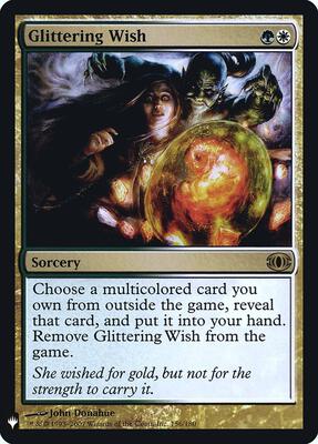 Glittering Wish card from The List Reprints