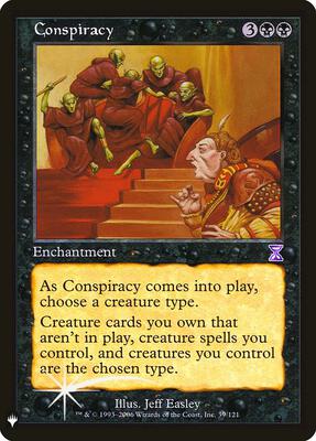 Conspiracy card from The List Reprints