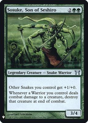 Sosuke, Son of Seshiro card from The List Reprints