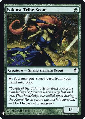 Sakura-Tribe Scout card from The List Reprints