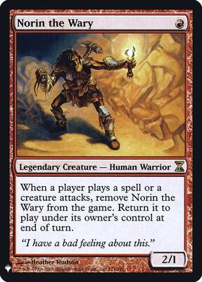 Norin the Wary card from The List Reprints
