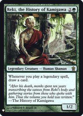 Reki, the History of Kamigawa card from The List Reprints