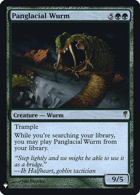 Panglacial Wurm card from The List Reprints