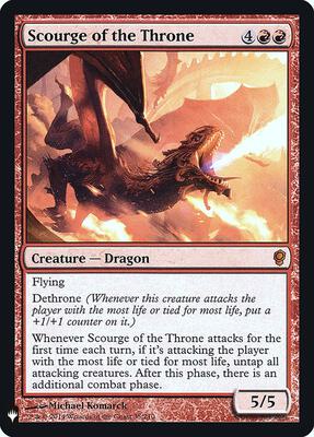 Scourge of the Throne card from The List Reprints