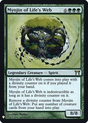 Myojin of Life's Web card from The List Reprints
