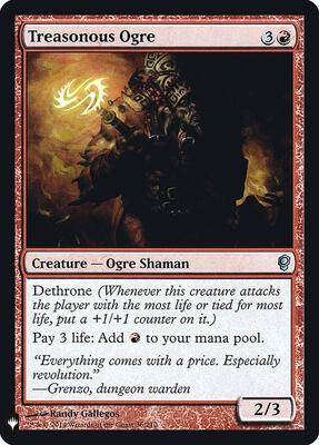 Treasonous Ogre card from The List Reprints
