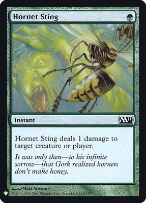 Hornet Sting card from The List Reprints
