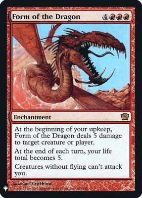 Form of the Dragon card from The List Reprints