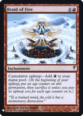 Braid of Fire card from The List Reprints