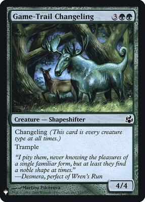Game-Trail Changeling card from The List Reprints