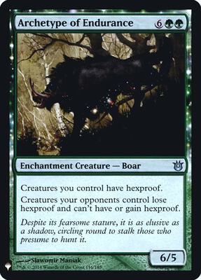 Archetype of Endurance card from The List Reprints