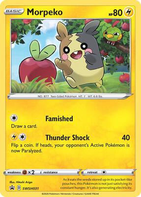 Morpeko - SWSH031 card from SWSH: Sword & Shield Promo Cards