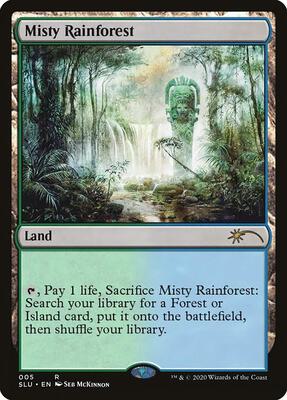 Misty Rainforest card from Secret Lair Series
