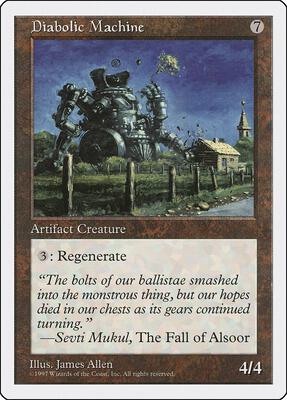 Diabolic Machine card from Fifth Edition