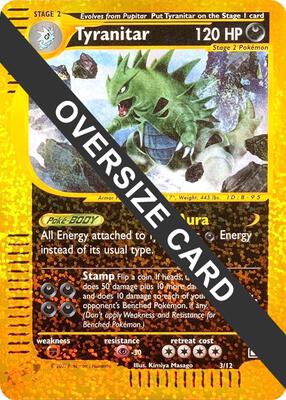 Tyranitar - 3/12 card from Jumbo Cards