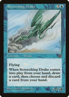Screeching Drake card from Portal Second Age