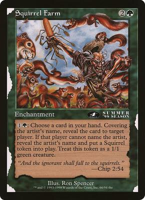 Squirrel Farm (4th Place) (Arena League) card from Oversize Cards