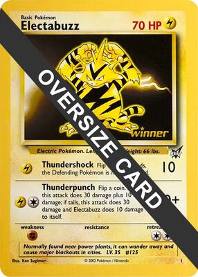 Electabuzz - 1 (Best of Game 1 Promo) card from Jumbo Cards