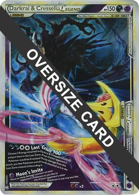 Darkrai & Cresselia Legend - 99/102 & 100/102 (Single Oversized Promo) card from Jumbo Cards
