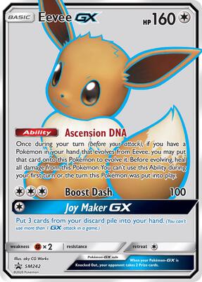 Eevee GX - SM242 card from SM Promos