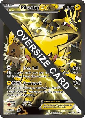 Pikachu EX - XY124 card from Jumbo Cards