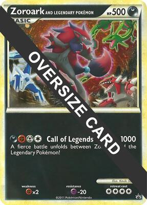 Zoroark and Legendary Pokemon (World of Illusions Promo) card from Jumbo Cards