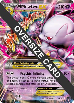 M Mewtwo EX - 64/162 card from Jumbo Cards