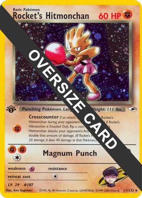 Rocket's Hitmonchan - 11/132 card from Jumbo Cards