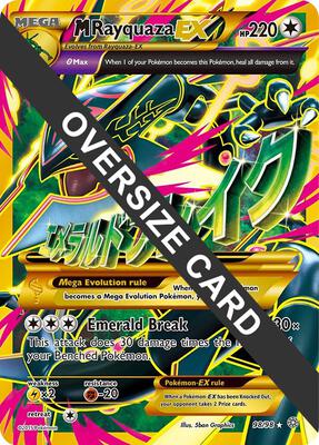 M Rayquaza EX - 98/98 card from Jumbo Cards