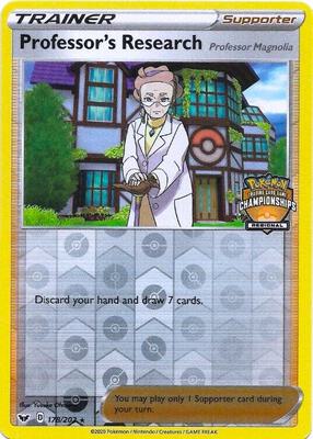 Professor's Research [Professor Magnolia] - 178/202 (Regional Championships) card from League & Championship Cards