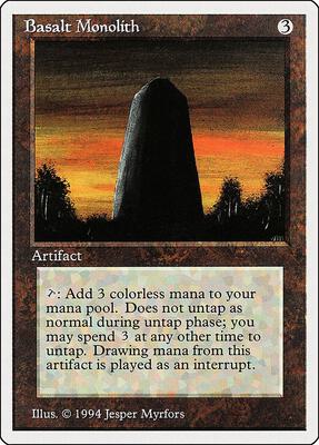Basalt Monolith card from Summer Magic