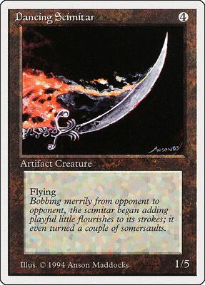 Dancing Scimitar card from Summer Magic