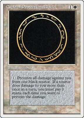 Circle of Protection: Black card from Summer Magic