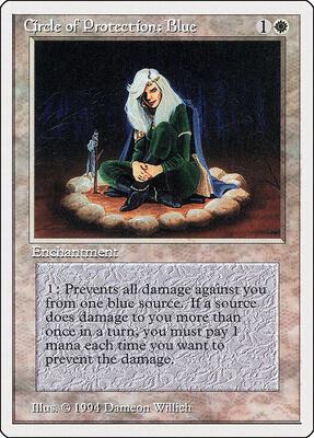 Circle of Protection: Blue card from Summer Magic
