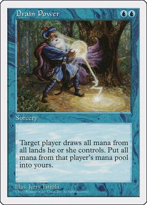 Drain Power card from Fifth Edition