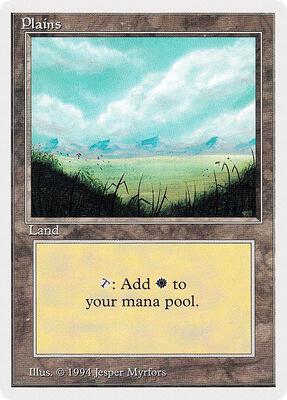 Plains (A) card from Summer Magic