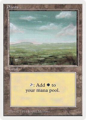Plains (C) card from Summer Magic