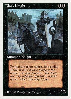 Black Knight card from Summer Magic