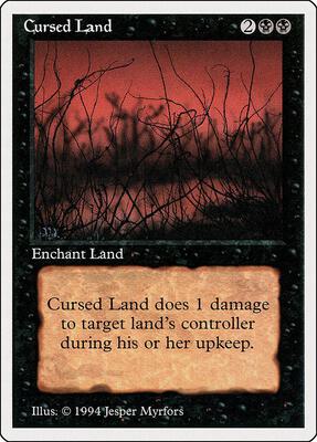 Cursed Land card from Summer Magic