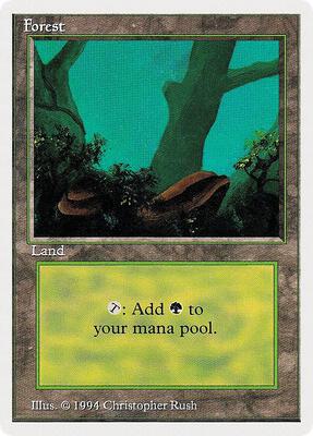 Forest (A) card from Summer Magic