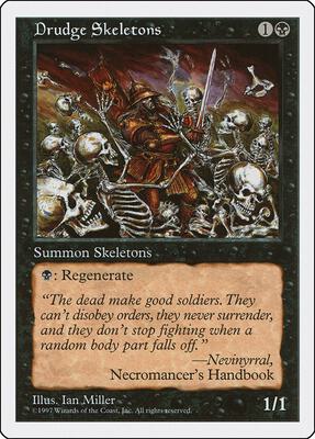Drudge Skeletons card from Fifth Edition