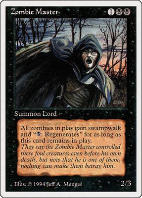 Zombie Master card from Summer Magic
