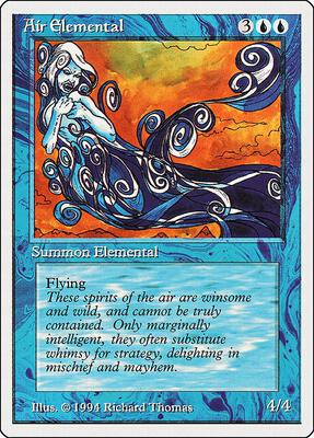 Air Elemental card from Summer Magic