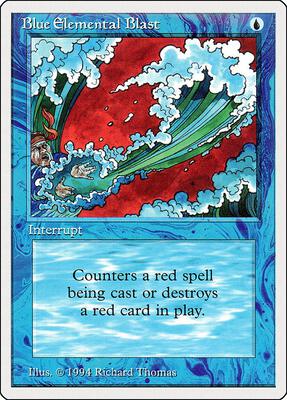 Blue Elemental Blast card from Summer Magic